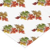 Herbst verlässt Muster White Table Runner Kurzer Tischläufer (Ecke)