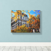 Herbst verlässt New York NYC Architecc Gebäude Leinwanddruck (Insitu (Holzboden))