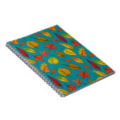 Herbst verlässt Notizbuch Notizblock (Rechte Seite)