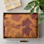 Herbst verlässt Orange Seidenpapier (Geschenk)