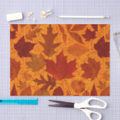 Herbst verlässt Orange Seidenpapier (Handwerk)