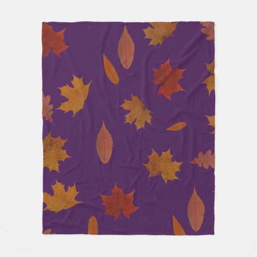 Herbst verlässt photographisch auf fleecedecke (Vorderseite)