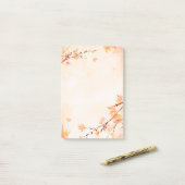 Herbst Verlässt Post-Nachrichten Post-it Klebezettel (Auf Schreibtisch)