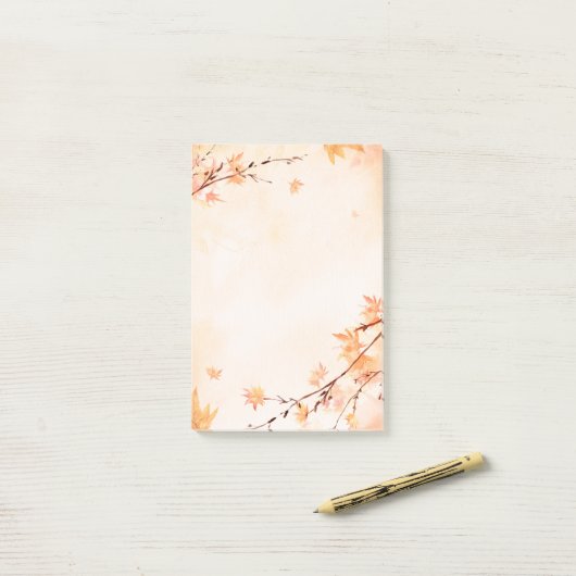 Herbst Verlässt Post-Nachrichten Post-it Klebezettel (Auf Schreibtisch)