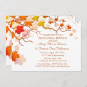 Herbst verlässt Probe Abendessen lädt Herbst 2002 Einladung (Vorne/Hinten)