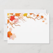 Herbst verlässt Probe Abendessen lädt Herbst 2002 Einladung (Rückseite)