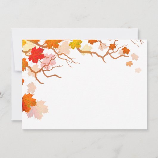 Herbst verlässt Probe Abendessen lädt Herbst 2002 Einladung (Rückseite)