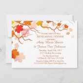 Herbst verlässt Probe Abendessen lädt Herbst 2002  Einladung (Vorderseite)