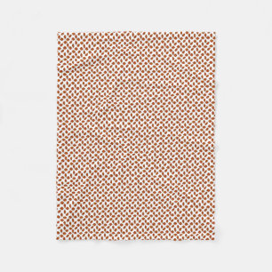 Herbst verlässt rotes Blatt-Muster auf Fleecedecke