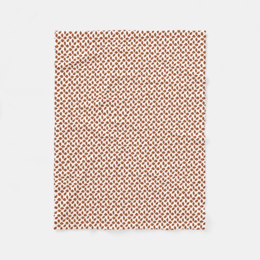 Herbst verlässt rotes Blatt-Muster auf Fleecedecke (Vorderseite)
