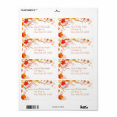 Herbst verlässt Rücksendeadressen-Aufkleber Autos2 (Vorne)