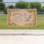 Herbst verlässt rustikales Drehbuch Farm Banner (Insitu)