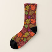 Herbst verlässt schönes Fall-Ahorn-Blatt-Muster Socken (Links - Außen)