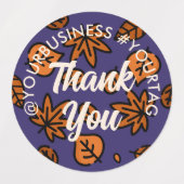 Herbst verlässt Social Media kleine Unternehmen Da Etiketten (Design 1)