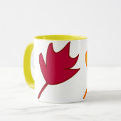 Herbst verlässt Tasse (Vorderseite Links)