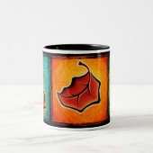 Herbst verlässt Tasse (Mittel)