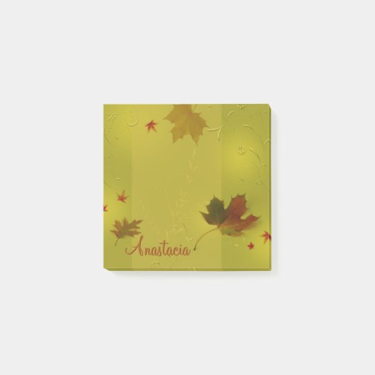 Herbst verlässt Verzierungen - Posten-it® Post-it Klebezettel (Vorderseite)