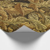 Herbst verlässt William Morris Vintages Muster Geschenkpapier (Ecke)