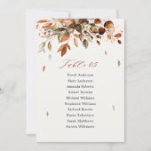 Herbst Verliese Rustikale Boho Chart Karte (Vorderseite)