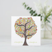 Herbst-Verlobung Herbst Hochzeitsbaum Einladung (Stehend Vorderseite)