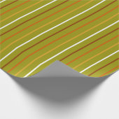 Herbst Vertikal Gestreift Geschenkpapier (Ecke)