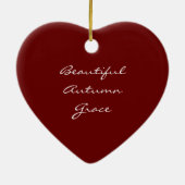 Herbst verziert das orange bunte schöne Blätter Keramikornament (Hinten)