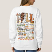 Herbst Vibes Gemütliche Herbsttournee Sweatshirt (Rückseite)