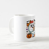 Herbst Vibes Ghost Nurse Herbst Kaffeetasse (Vorderseite Links)
