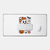 Herbst Vibes Ghost Nurse Herbst Schreibtischunterlage (Tastatur & Maus)
