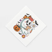 Herbst Vibes Ghost Nurse Herbst Serviette (Ecke)