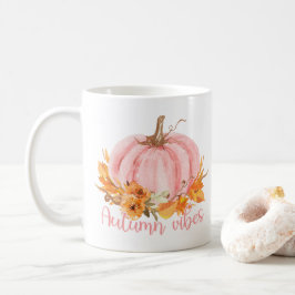 Herbst Vibes Pink Pumpkin Kaffee Tasse