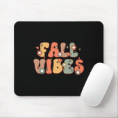Herbst Vibes Vintag Groovy Herbstsaison Mousepad (Mit Mouse)