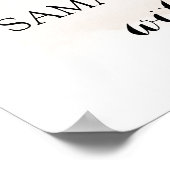 Herbst Vielen Dank für den Herbst der Brautdusche Poster (Ecke)