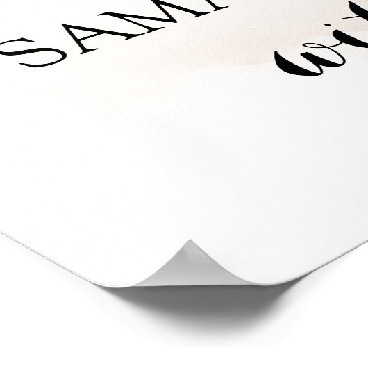 Herbst Vielen Dank für den Herbst der Brautdusche Poster (Ecke)