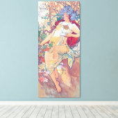 Herbst (vier Jahreszeiten), Alphonse Mucha Canvas  Leinwanddruck (Insitu (Holzboden))