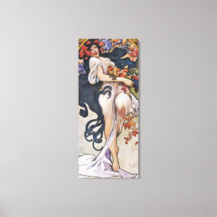 Herbst (vier Jahreszeiten), Alphonse Mucha Canvas  Leinwanddruck