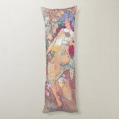 Herbst (vier Jahreszeiten), Alphonse Mucha Seitenschläferkissen (Rückseite (Vertikal))