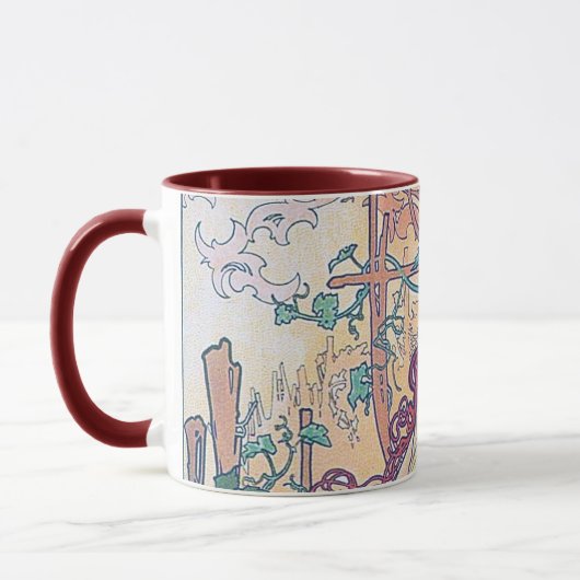 Herbst (vier Jahreszeiten), Alphonse Mucha Tasse (Links)