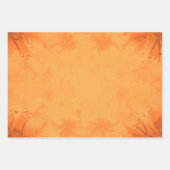 Herbst Viktorianisch-braunes Orangenmuster Geschenkpapier Set (Vorderseite 3)