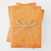 Herbst Viktorianisch-braunes Orangenmuster Geschenkpapier Set (Beispiel)