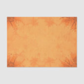 Herbst Viktorianisch-braunes Orangenmuster Seidenpapier (Vorderseite)