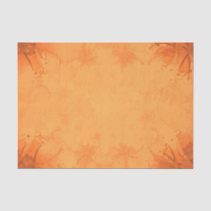 Herbst Viktorianisch-braunes Orangenmuster Seidenpapier