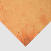 Herbst Viktorianisch-braunes Orangenmuster Seidenpapier (Ausschnitt)