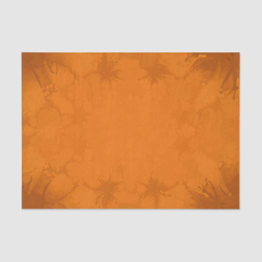 Herbst Viktorianisch Burnt Orange Vintag Seidenpapier (Vorderseite)