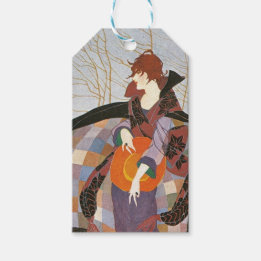 Herbst Vintag Fashion Illustration, Januar 1919 Geschenkanhänger