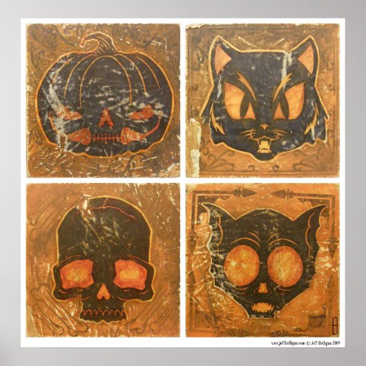 Herbst Vintag Halloween Poster (Vorne)