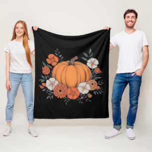 Herbst Vintage Kürbis Herbst Thanksgiving Fleecedecke