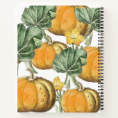 Herbst Vintage Pumpkins Erntedank Rezept Notizblock (Rückseite)