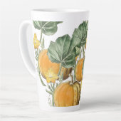 Herbst Vintage Pumpkins Milchtasse (Linke Ecke)