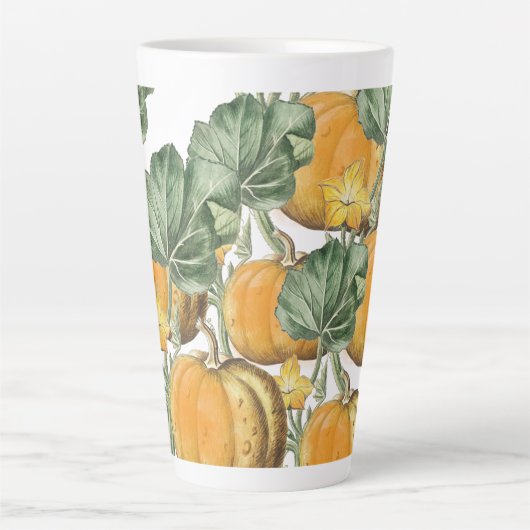 Herbst Vintage Pumpkins Milchtasse (Vorderseite)